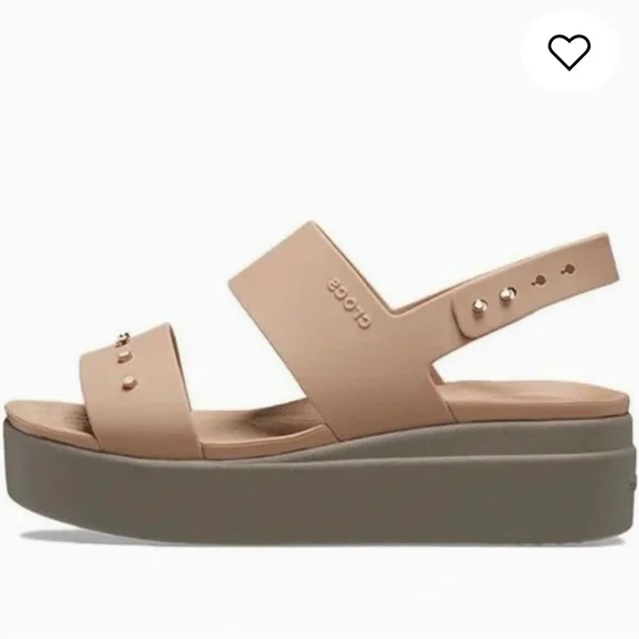 Crocs Brooklyn Studded Low Wedge - Picture 1 of 3